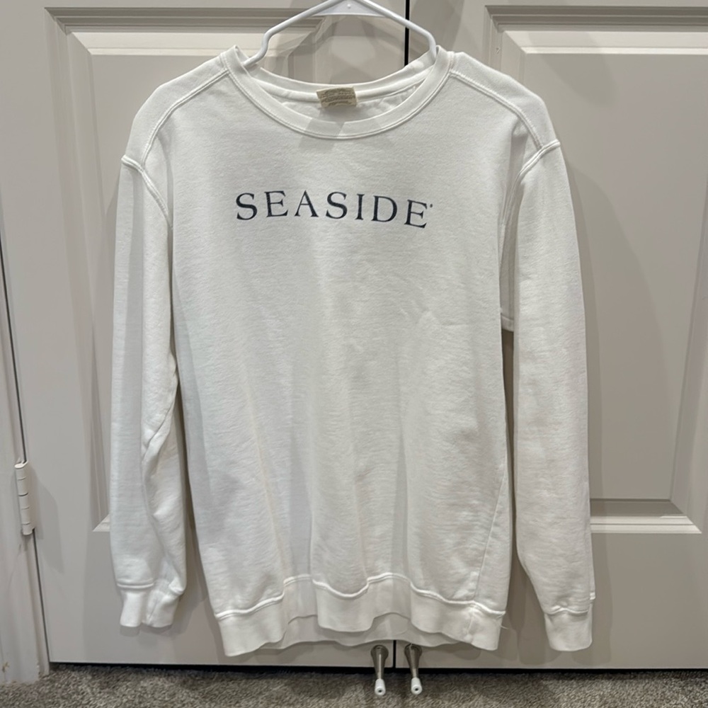 Seaside sweatshirt, white.